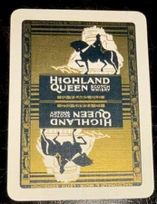 DR49 Swap Playing Cards 1 VINTAGE WIDE HIGHLAND QUEEN SCOTCH WHISKY ADVT