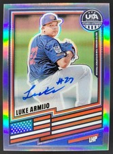 2026 Panini Stars and Stripes Prizm Luke Armijo Signatures #162 Auto MA3