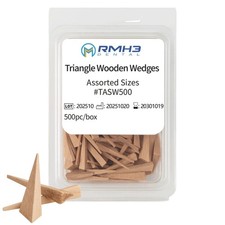 500Pk Dental Wooden Wedges Triangular Interproximal Small Assorted Contoured