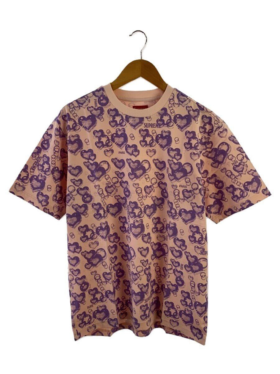 Supreme T Shirt M Cotton Pink Print Hearts S Top 21ss Used | eBay 