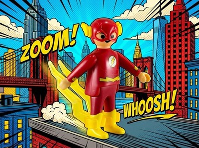 Flash Playmobil DC Comics Justice League Kinder Maxi Egg Surprise 10 Cm