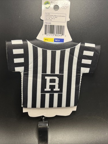 Referee Beer Coozies Can Cooler With Whistle Football Party - 第 3/3 張圖片