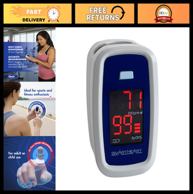Fingertip Pulse Oximeter - Accurate Blood Oxygen Monitor & Heart Rate Tracker
