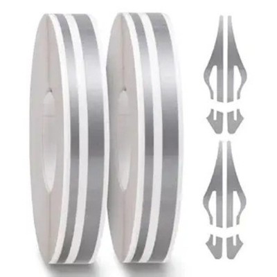 Car Pinstripe Tape, Pinstriping Automotive Tape, Vinyl Thin Fine L Color: gray