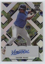 2022 Leaf Metal Peacock Prismatic 4/4 Xavier Isaac #BA-XI1 Auto 0it8