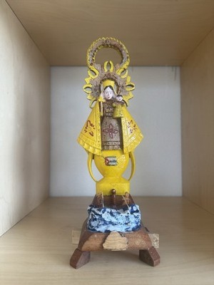 Caridad del Cobre (Patron Saint of Cuba) 11.5-inch Handmade Cuban FolkArt