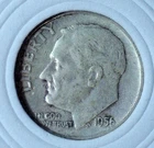 1956 D ROOSEVELT DIME - 90% SILVER - MELT VALUE $ 5.70 each - BCDR 13