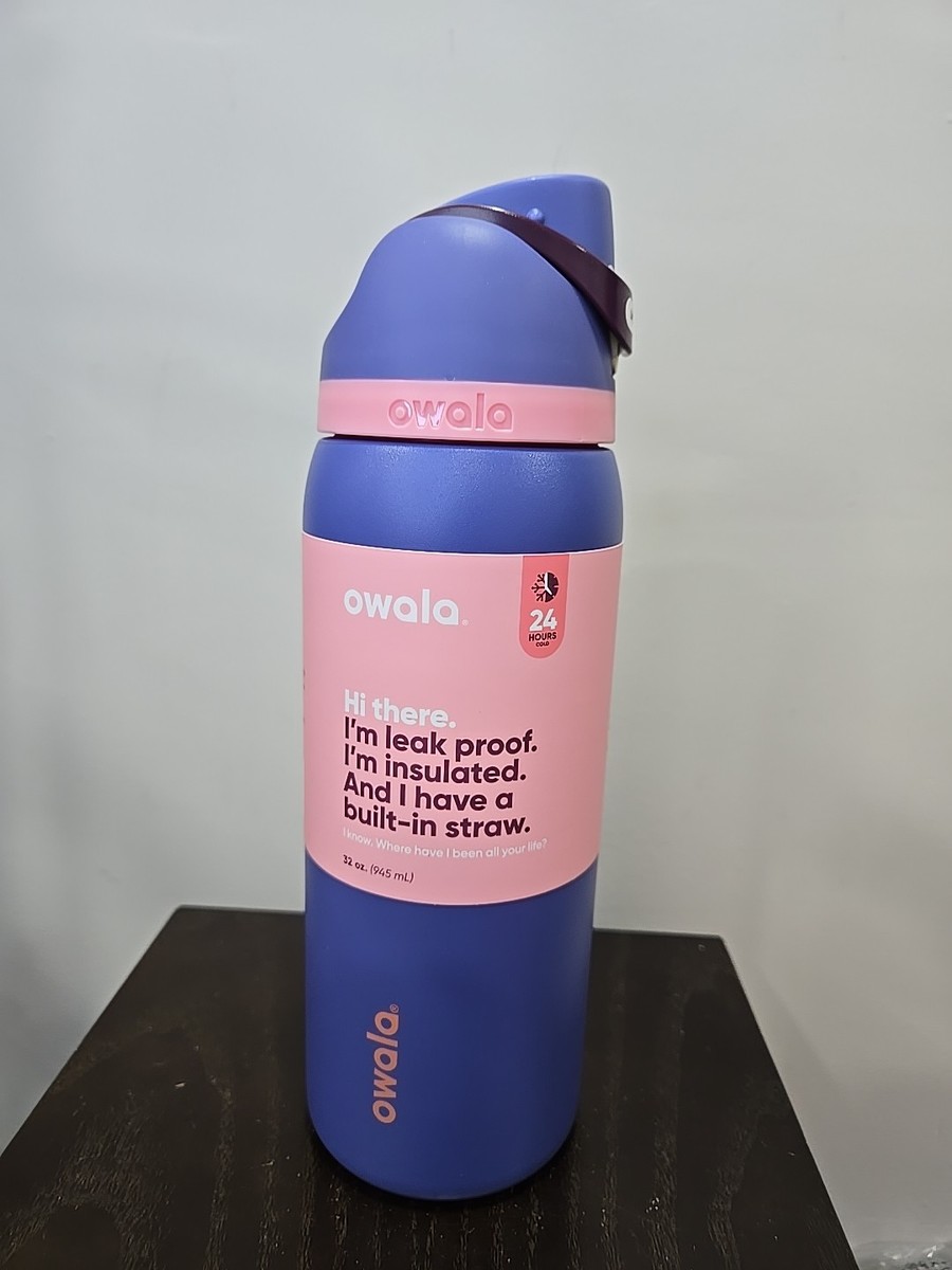 Owala FreeSip Stainless Steel Water Bottle / 32oz / Color: Blue