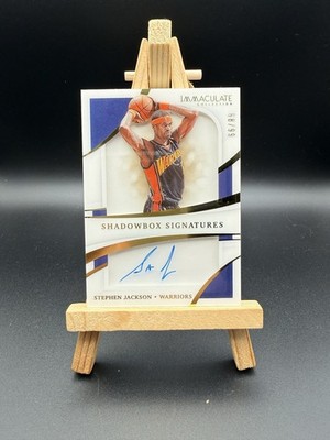 2020 Immaculate - Stephen Jackson Shadowbox Signatures /99 - We Believe Era Dubs
