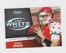 2013 SAGE HIT Write Stuff #WS4 Landry Jones Oklahoma Sooners Pittsburgh Steelers