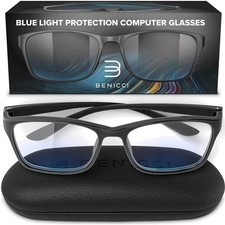 Blue Light Blocking Glasses Unisex Eyewear Digital Eye Strain Headache Protec...