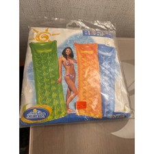 Intex 2003 The Wet Set Relax-A-Mat Inflatable Pool Float Orange 72x27 59718T