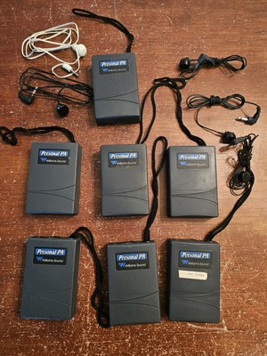 Williams Sound Personal P.A. FM Receiver R7 Lot Of 7 