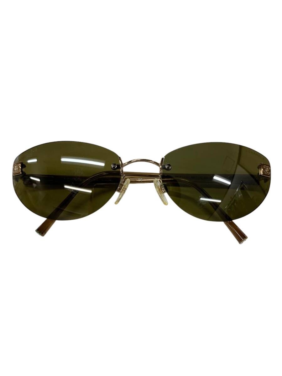 CHANEL ゴールドフレーム オーバルサングラス CHANEL 4059 Gold Rimless Oval Sunglasses | eBay