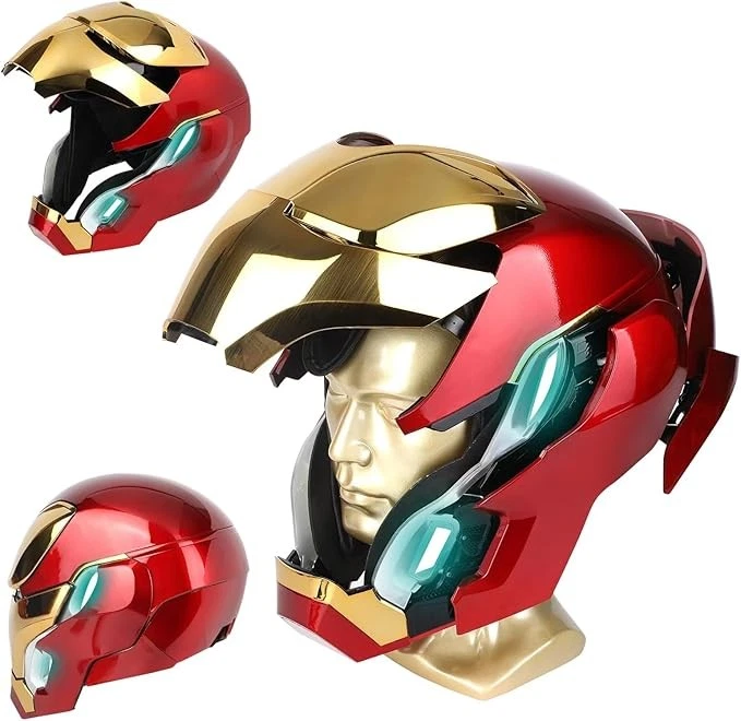 Autoking Iron Man Mk50 Friday Helmet 1/1 wearable Helmet Cosplay LED Gift - Image 2 of 4