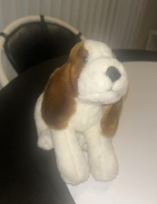 Animal Alley Toy's R Us Bassett Hound Plush Puppy Dog 1999 Brown White 15" Long