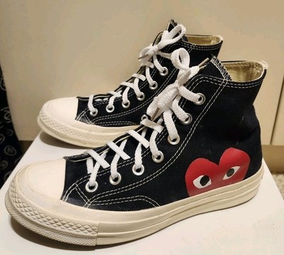 Comme des Garçons PLAY x Converse Chuck Taylor High-Top Sneakers Women s Sz.6.5