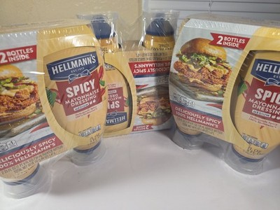 LOT 3 HELLMANN'S SPICY MAYONNAISE DRESSING, MEDIUM SPICY, 25oz each-Pack of 2=50
