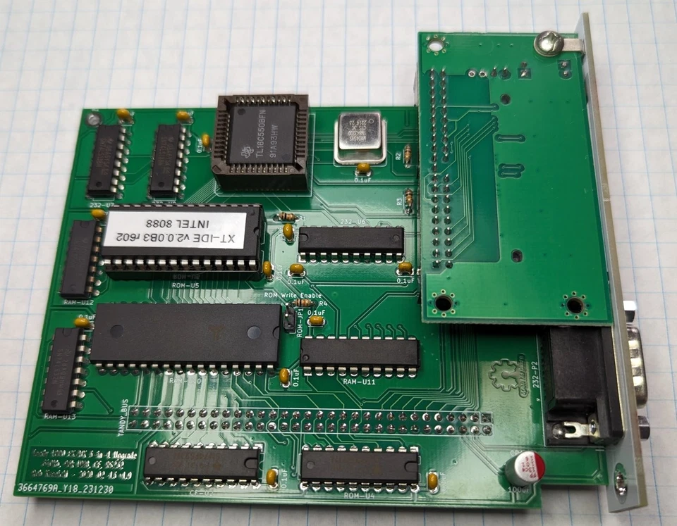 Tandy 1000 EX/HX 3-in-1 Adapter - Serial + RAM + XTIDE Upgrade - Image 4 of 4