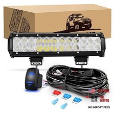 12 Inch 72W Led Light Bar Spot 72W Light Bar Rocker Switch Wiring Harness