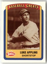1990 SWELL BASEBALL GREATS #18 LUKE APPLING CHICAGO WHITE SOX