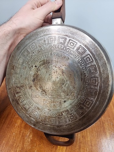 Schweiz Imperial Pfanne Kochgeschirr 9,5" Kapsel Induktion 18/10 Edelstahl - Bild 14 von 15