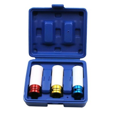 3Pcs Auto Car 1/2'' 17mm/0.67in 19mm/0.75in 21mm/0.83in Alloy Thin Wall Wheel Nut