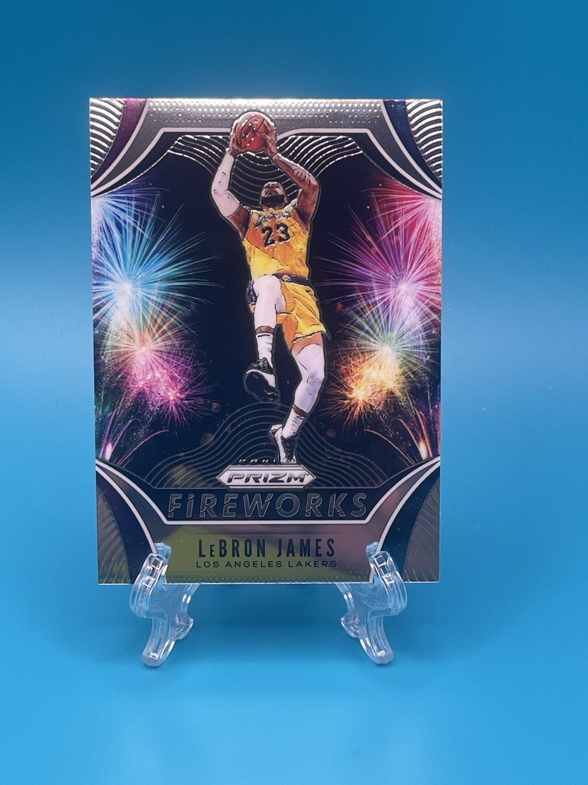 2019-20 Panini Prizm Fireworks LeBron James #2