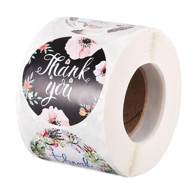 THANK YOU Stickers Roll 2 Inch 500 Pieces Labels 4 Different Designs