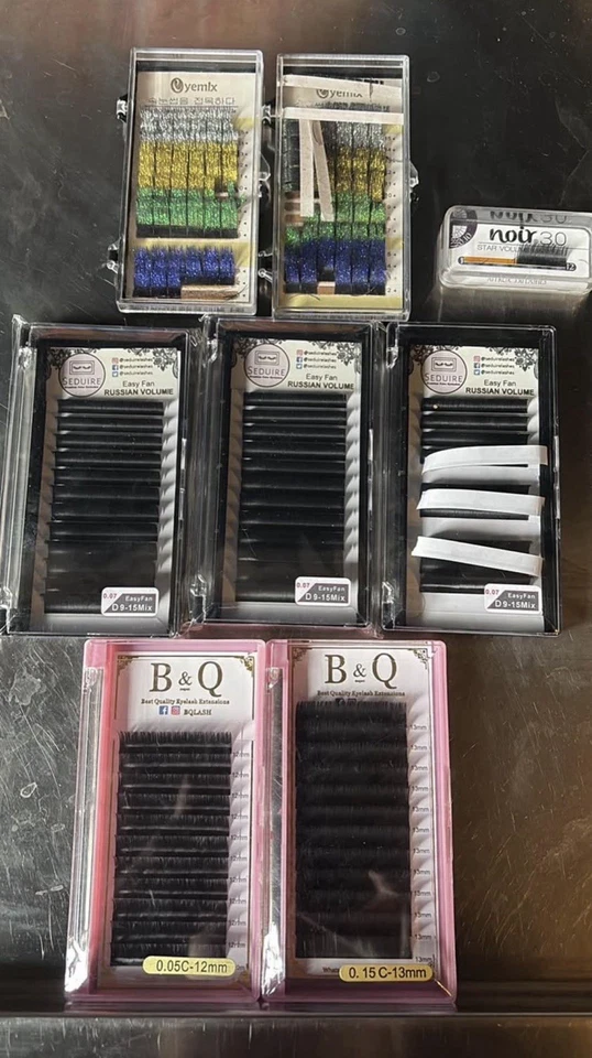 Eyelash Extensions Job Lot Bundle Mixed Items Various Sizes Lengths - Image 2 of 3
