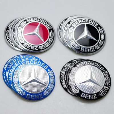 4 pieces 56MM Car Wheel Center Cover Stickers Hub Caps Sticker For MERCEDES BENZ