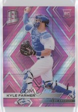 2018 Panini Chronicles Spectra Neon Pink Prizm 7/75 Kyle Farmer #45 qf6