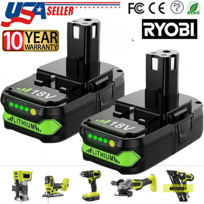 #ad #ad 2 PACK 3.6Ah 2.0Ah For RYOBI 18V Battery One Plus Compact Lithium Ion P190 P192 $29.00