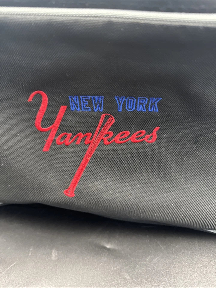 Bolso de Lona de Viaje New York Yankees Lona Negra MLB Insiders Club Life Member Foto 2 de 4