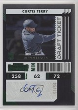 2022 Chronicles Contenders Rookie Ticket Draft Green 6/50 Curtis Terry Auto 8h7