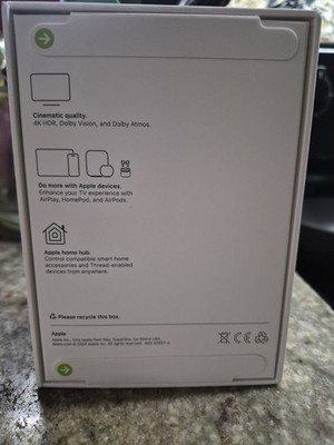 Apple TV 4K 3rd Gen. 128GB Media Streamer - Black, Wi-Fi +