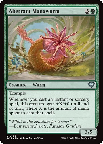 Aberrant Manawurm #138 Foil - Secrets of Strixhaven MTG