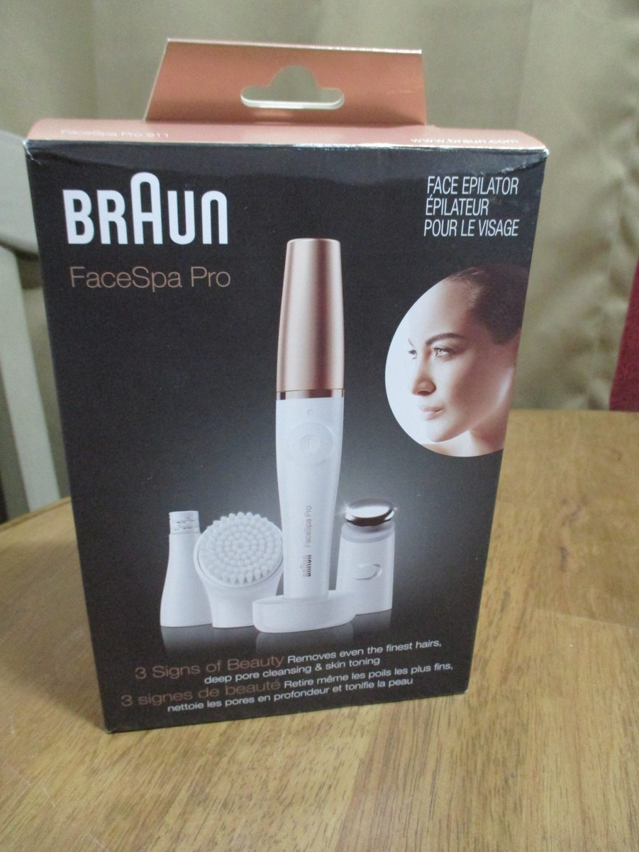 Braun Face Epilator FaceSpa Pro 911 Facial Hair Removal for Women