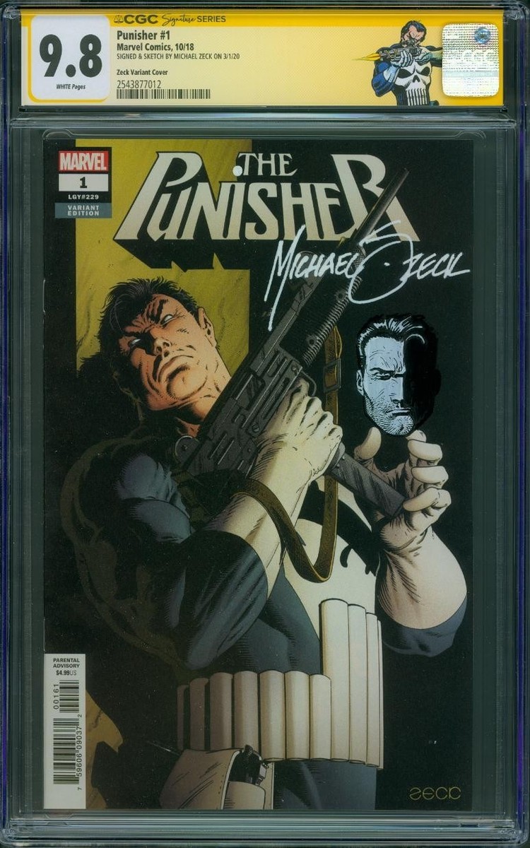 アメコミリーフ Punisher Limited Series #1 CGC Punisher 1 CGC SS 9.8 Mike Zeck Hidden Gem Sketch Remark Variant