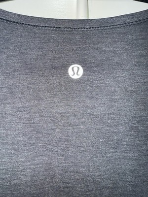 Lululemon Women s Watch Me Flip Tank Top Gray Activewear Summer Workout EUC