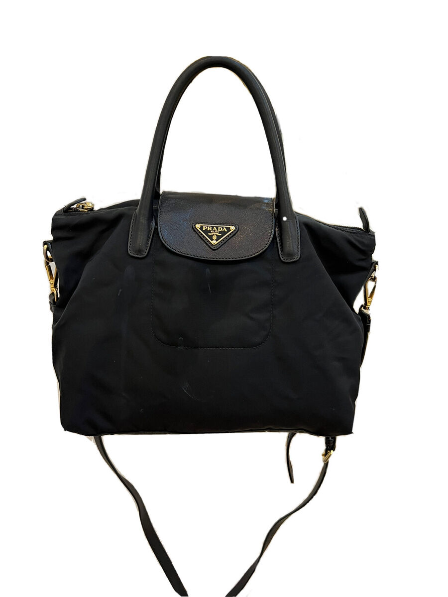 Prada Black Tessuto Nylon and Leather Crossbody Bag | eBay Prada Black Tessuto Nylon and Leather Crossbody Bag | eBay