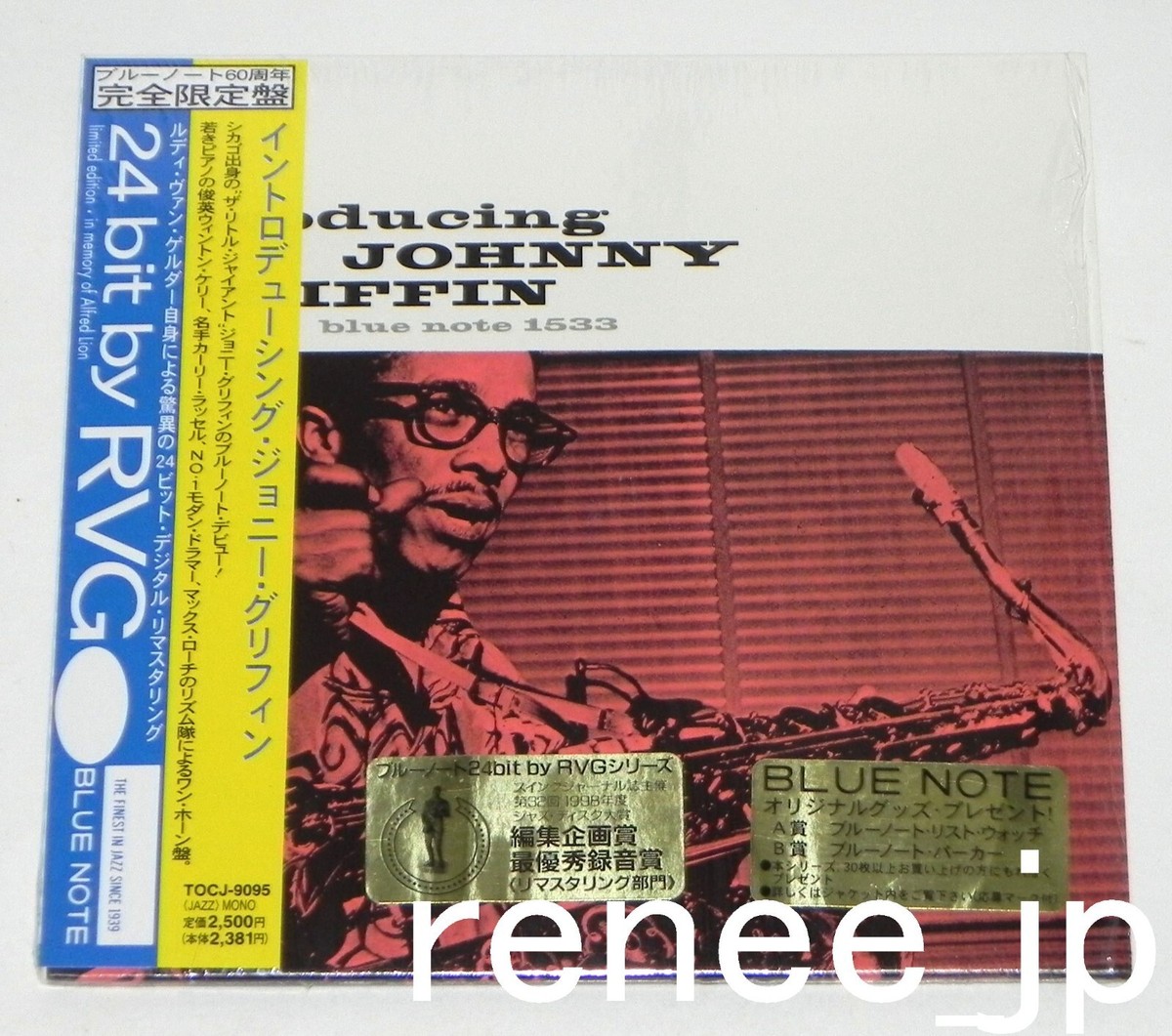 JOHNNY GRIFFIN / Introducing JAPAN Mini LP BLUE NOTE CD w/OBI TOCJ 