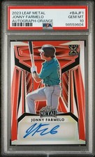 2023 Leaf Metal AUTO Orange 3/4 JONNY FARMELO Seattle Mariners PSA 10 GEM MINT