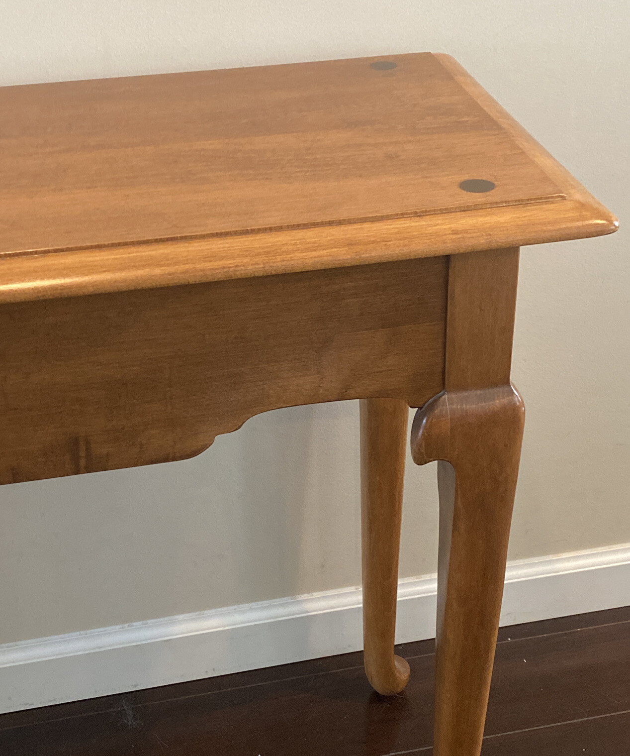 Ethan Allen Entry Table Heirloom Maple Wood Console Sofa Table 109043