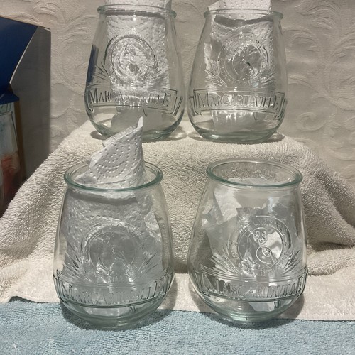 Set of (4) Margaritaville 21oz Stemless Glasses by Home Essentials New In Box - Picture 5 of 12