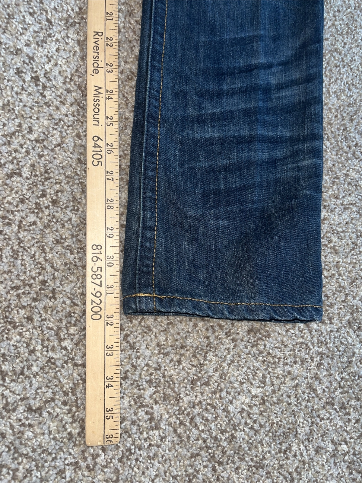 Ring of Fire Jeans Men's Blue Slim Straight Alvarado St Denim 33 (32x32) - View 13