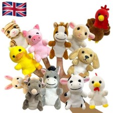 1Pc Hand Puppet Farm Animal Finger Puppet Role Play Puppets Plush Toy Children