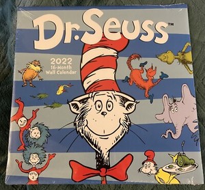 Dr. Seuss Wall Calendar 2022 16 Month New And Sealed Cat In The Hat | Ebay