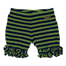 Matilda Jane Sz 6 Blue/Green Stripe Rivers  Streams Shorties