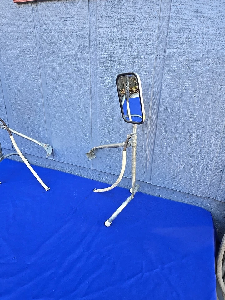 Retro 1970's Trailer Truck Mirrors Side-View Tow Camper Trailer RV - Image 4 of 4